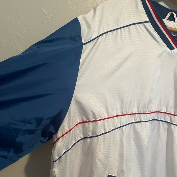 Vintage Chicago Cubs G-III Men's White Windbreaker Pullover Side Zip Jacket XL - Picture 4 of 15